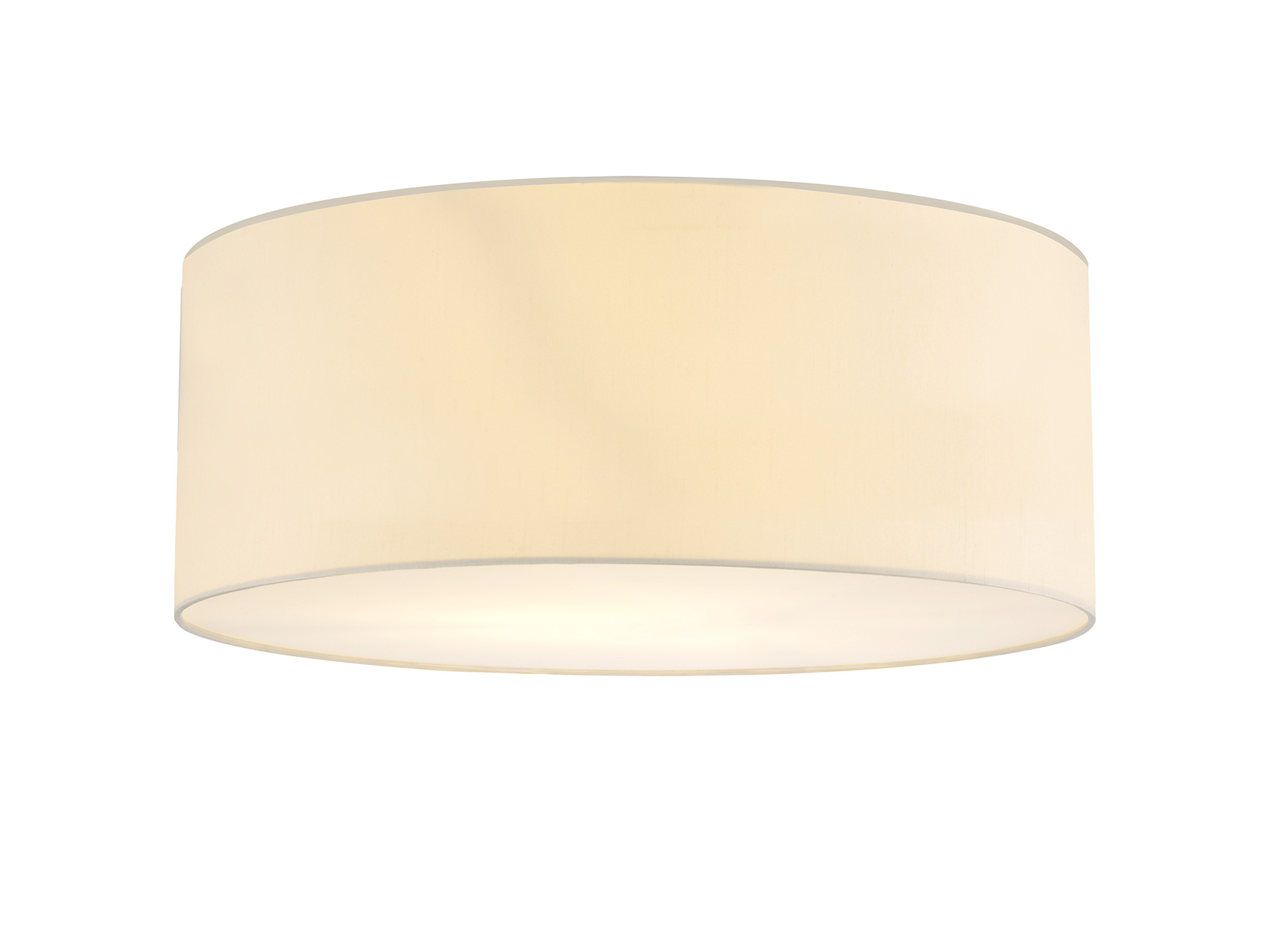 DK0639  Baymont 60cm Flush 5 Light Ivory Pearl, Frosted Diffuser